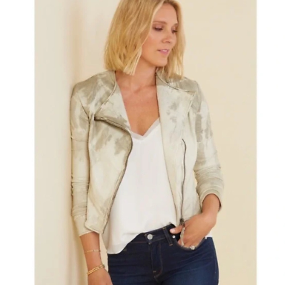 MARRAKECH MARCI MOTO JACKET EVEREVE TIE DYE JACKET